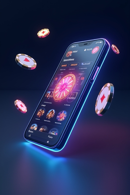 Telemóvel com app de casino