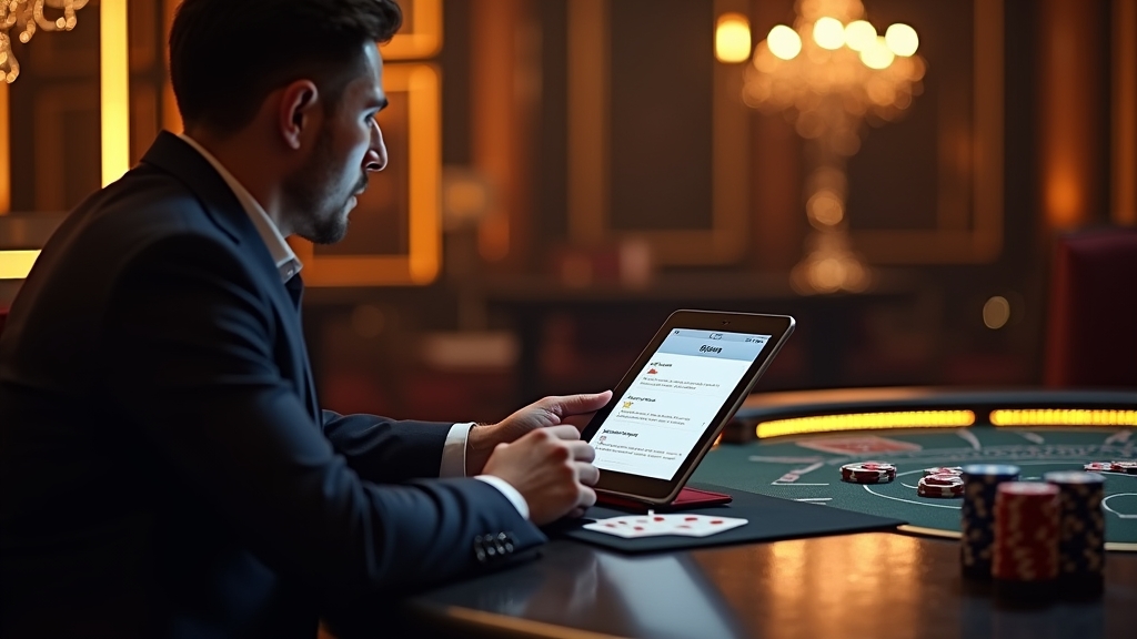 Novo utilizador a preencher o registo numa interface de casino